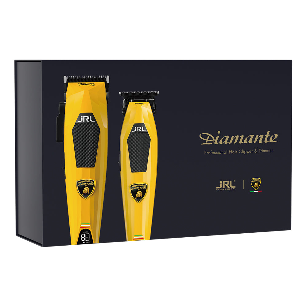 JRL x Lamborghini Diamante Szett (hajvágó & kontúrvágó), sárga limitált kiadás