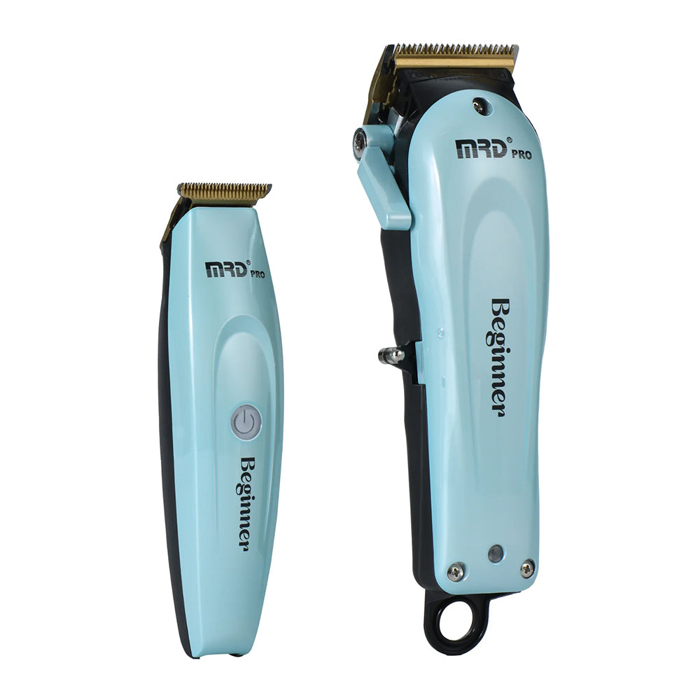 MRD Pro Beginner Clipper & Trimmer haj- és kontúrvágó szett - kék