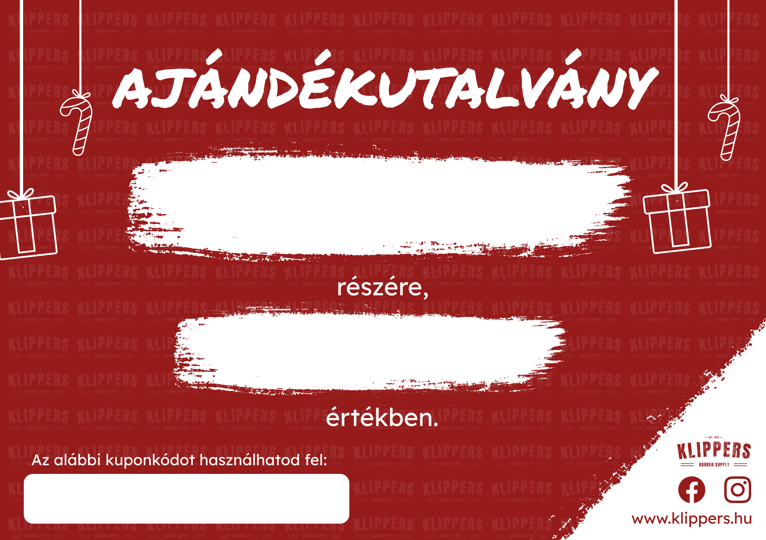 Ajándékutalvány (nyomtatott)